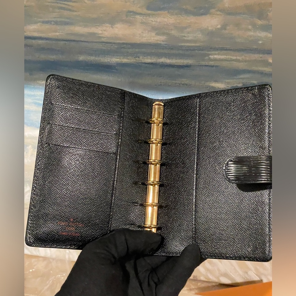Louis Vuitton Black Epi Leather Travel Agenda EUC COA Full Set - Picture 9 of 15